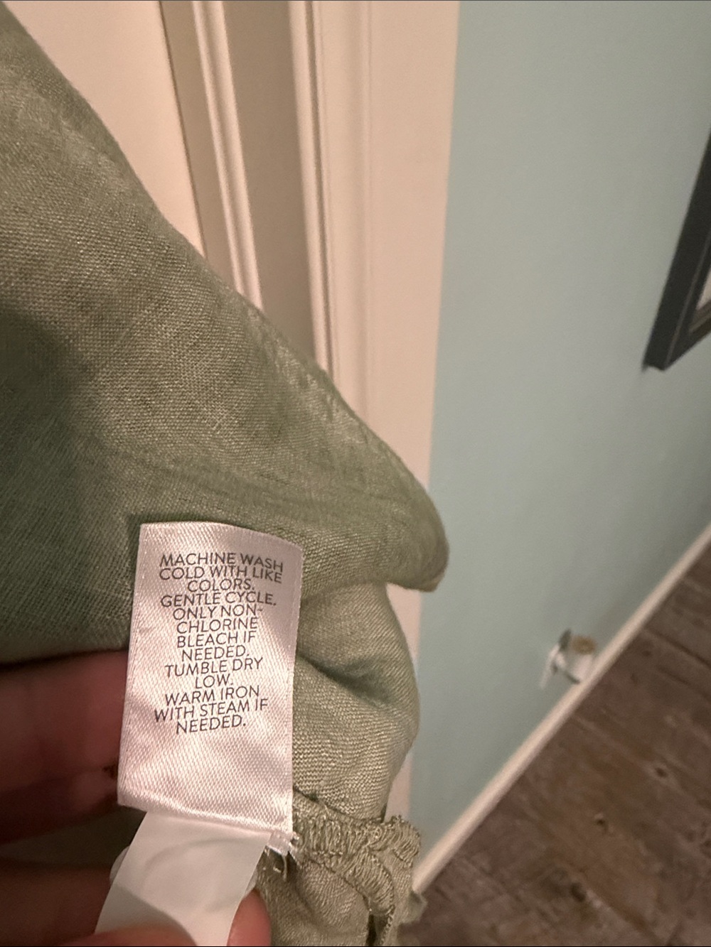 NWT J. Jill Love Linen 100% Linen Tunic in Soft Sage Green Light Willow Size XS - Picture 5 of 9